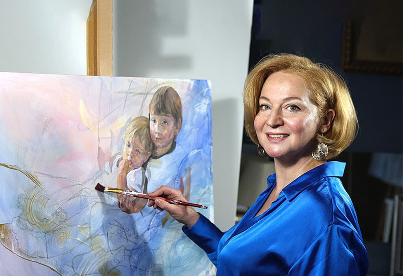 Olena Sokolovska u ateljeu